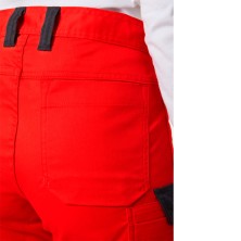 pantalon mujer helly hansen manchester serv 77531 en rojo alerta/ebano