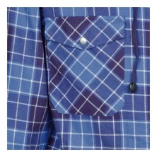 sudadera cofra brixton v371 en azul marino/blanco
