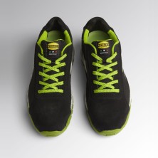 zapatilla diadora glove eco mds s1p en negro/eco verde