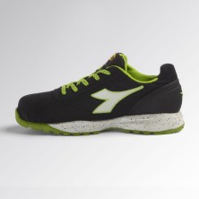 zapatilla diadora glove eco mds s1p en negro/eco verde