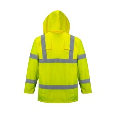 chubasquero a.v. portwest h440 en naranja fluor