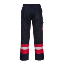 pantalon portwest bizflame plus fr56 en marino-rojo