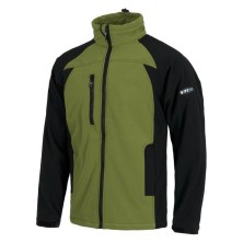 chaqueta softshell workteam s9040 en negro/rojo