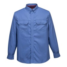 camisa portwest bizflame plus fr69 en azul