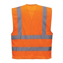 chaleco a.v. portwest meshair c370 en naranja fluor