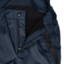 pantalon cofra lyngen v587 en azul marino/negro