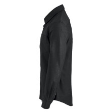 camisa m/l clique oxford 027311 en negro