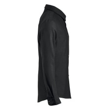camisa m/l clique oxford 027311 en negro