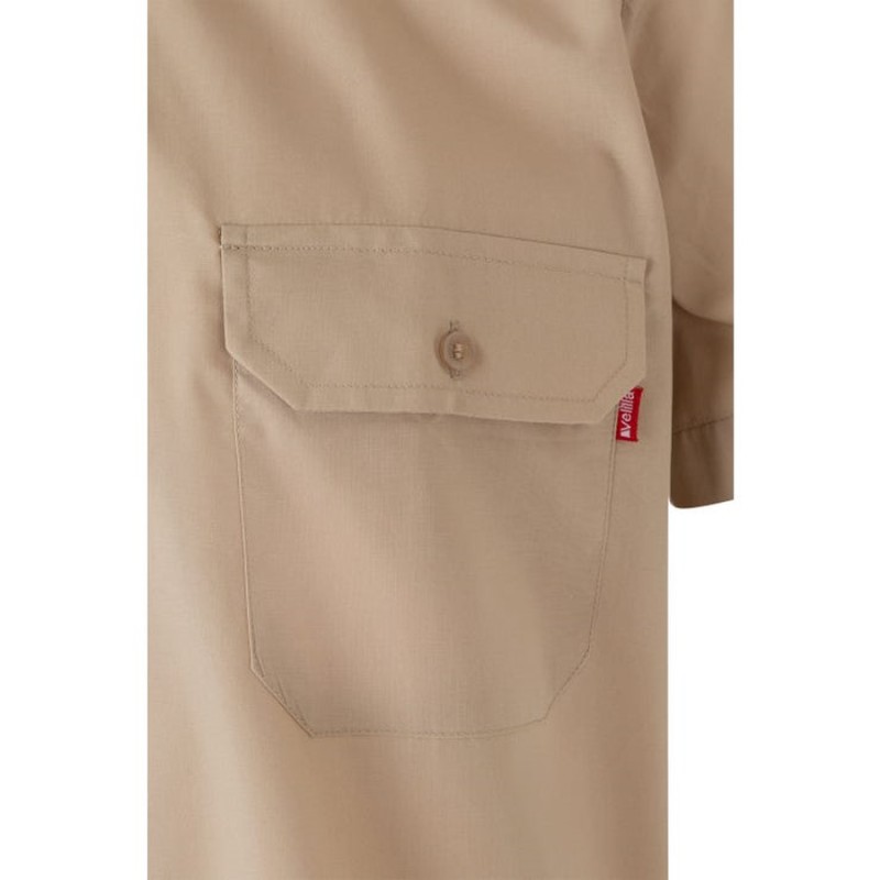 Camisa m/c con galoneras velilla 532