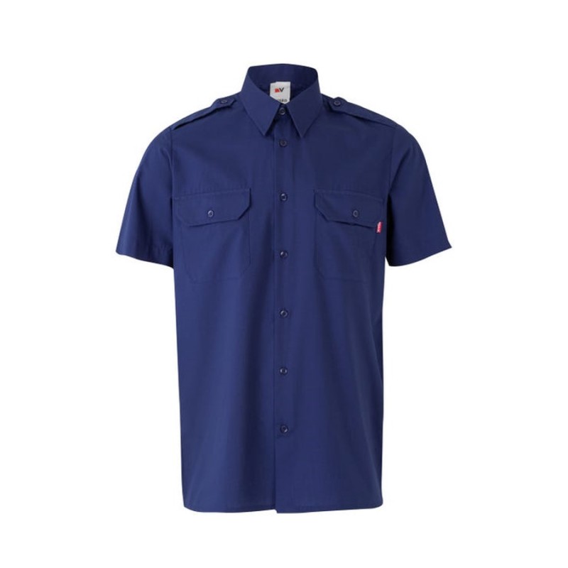 Camisa m/c con galoneras velilla 532