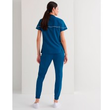 casaca mujer monza lyra 22.24 en azul petroleo