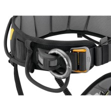 arnes de rescate petzl new falcon ascent en negro/amarillo