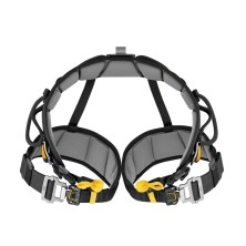 arnes de rescate petzl new falcon ascent en negro/amarillo