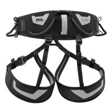 arnes de rescate petzl new falcon mountain en negro/gris
