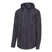 camisa con capucha monza 2039 en denim azul