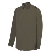 camisa m/l camarero monza 02136 en verde kaki