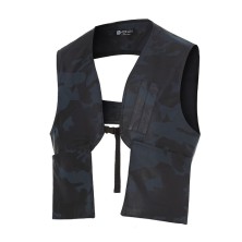 chaleco corto asimetrico monza 663 en camuflaje azul