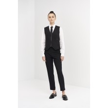 chaleco cremallera mujer monza 4028 en negro