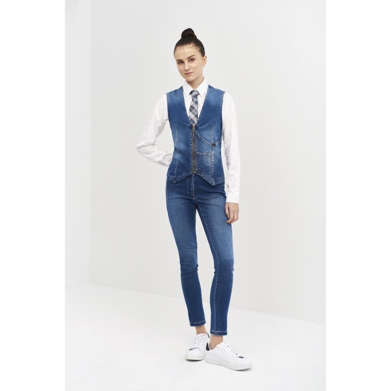 Chaleco mujer vaquero monza 4030