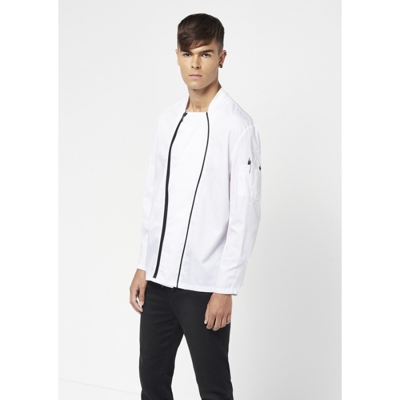 Chaqueta cocina cremallera monza 4120