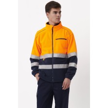 chaqueta polar a.v. monza 04750 en naranja