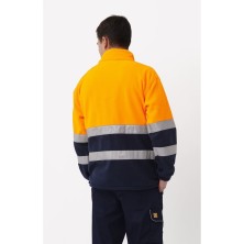 chaqueta polar a.v. monza 04750 en naranja