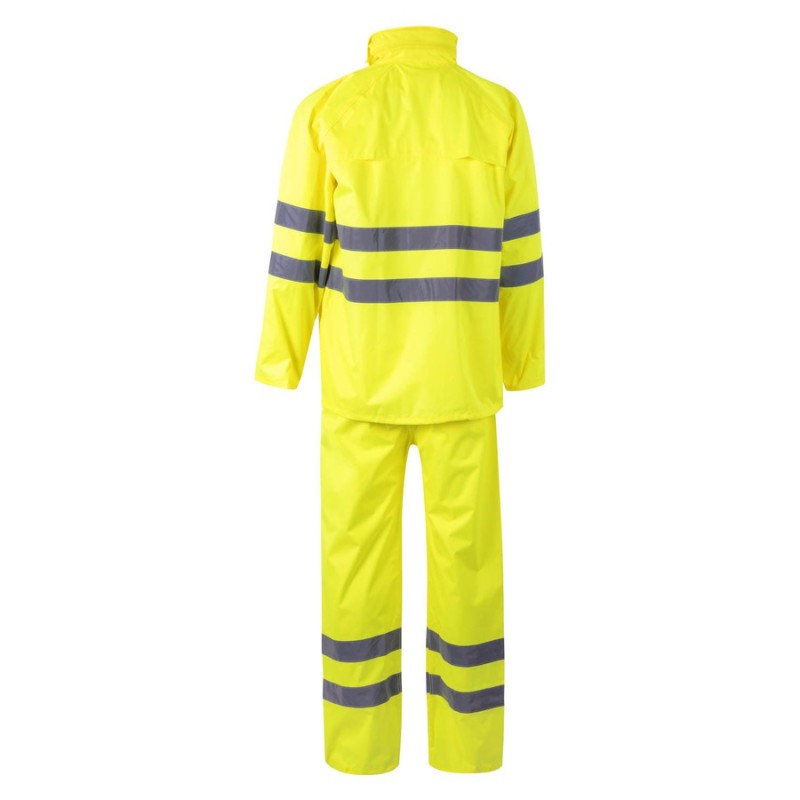 Traje de lluvia Velilla 189 alta visibilidad y protección laboral