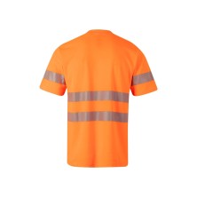 camiseta a.v. velilla 305508 en naranja fluor