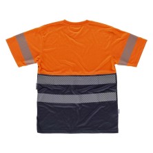 camiseta a.v. workteam c6040 en marino/naranja