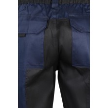 bermuda velilla bicolor 103021b en azul navy/negro
