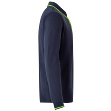 polo m/l velilla 105515 en marino/amarillo fluor