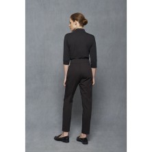 pantalon mujer paperbag monza 04145 en negro