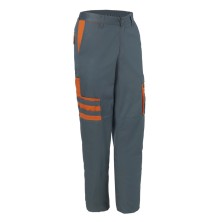 pantalon monza 01148 en gris/naranja