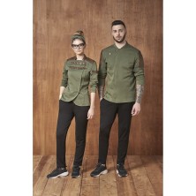 chaqueta monza 4140 en verde kaki