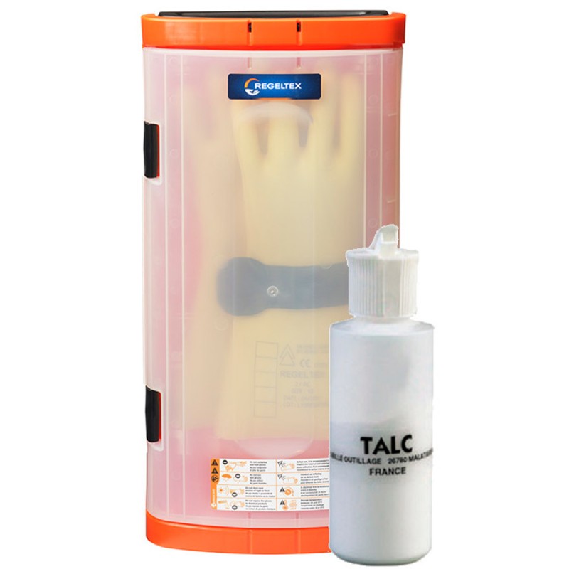 Caja guantes aislantes y talco bgt-e