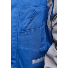 cazadora bicolor monza 1158 en azul/gris