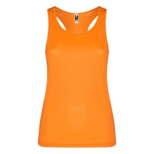 camiseta de mujer roly shura 0349 en naranja fluor