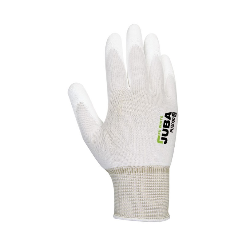 Guante nylon/poliuretano juba pu2000 blanco