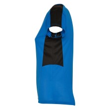 camiseta roly suzuka 6657 en royal/negro