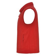 chaleco polar roly bellagio ra1099 en rojo