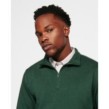 sudadera roly aneto 1109 en verde botella