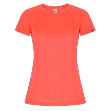 camiseta mujer roly imola 0428 en coral fluor
