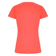 camiseta mujer roly imola 0428 en coral fluor