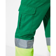 pantalón a.v. roly soan 9301 en verde jardin/amarillo fluor