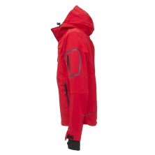 chaqueta softshell u-power metropolis en rojo lava