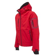 chaqueta softshell u-power metropolis en rojo lava