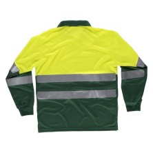 polo m/l a.v. workteam c3870 en amarillo fluor/verde