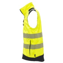 chaleco a.v. u-power dany en amarillo fluor