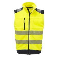 chaleco a.v. u-power dany en amarillo fluor