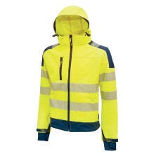 chaqueta a.v. u-power miky en amarillo fluor